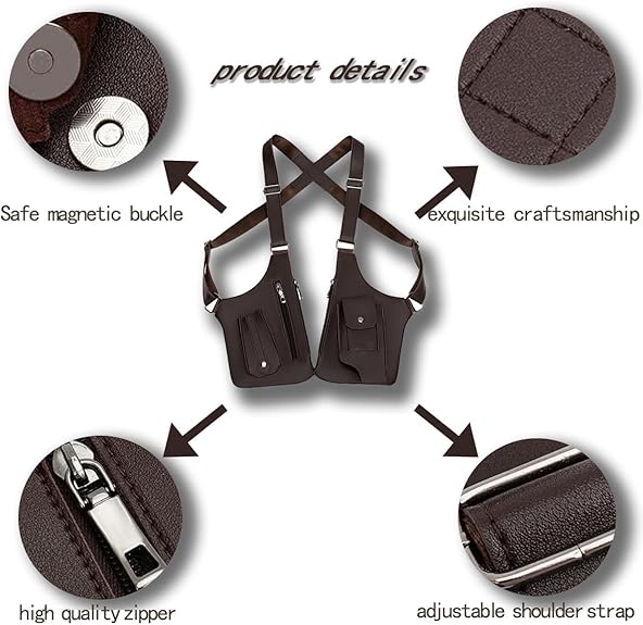 Unisex, Anti-Theft Concealed Underarm Shoulder Bag