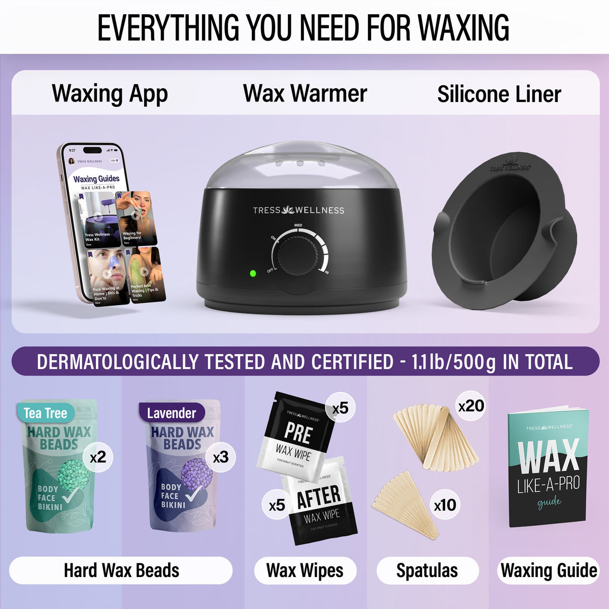 Tress Wellness Beginner's Waxing Kit