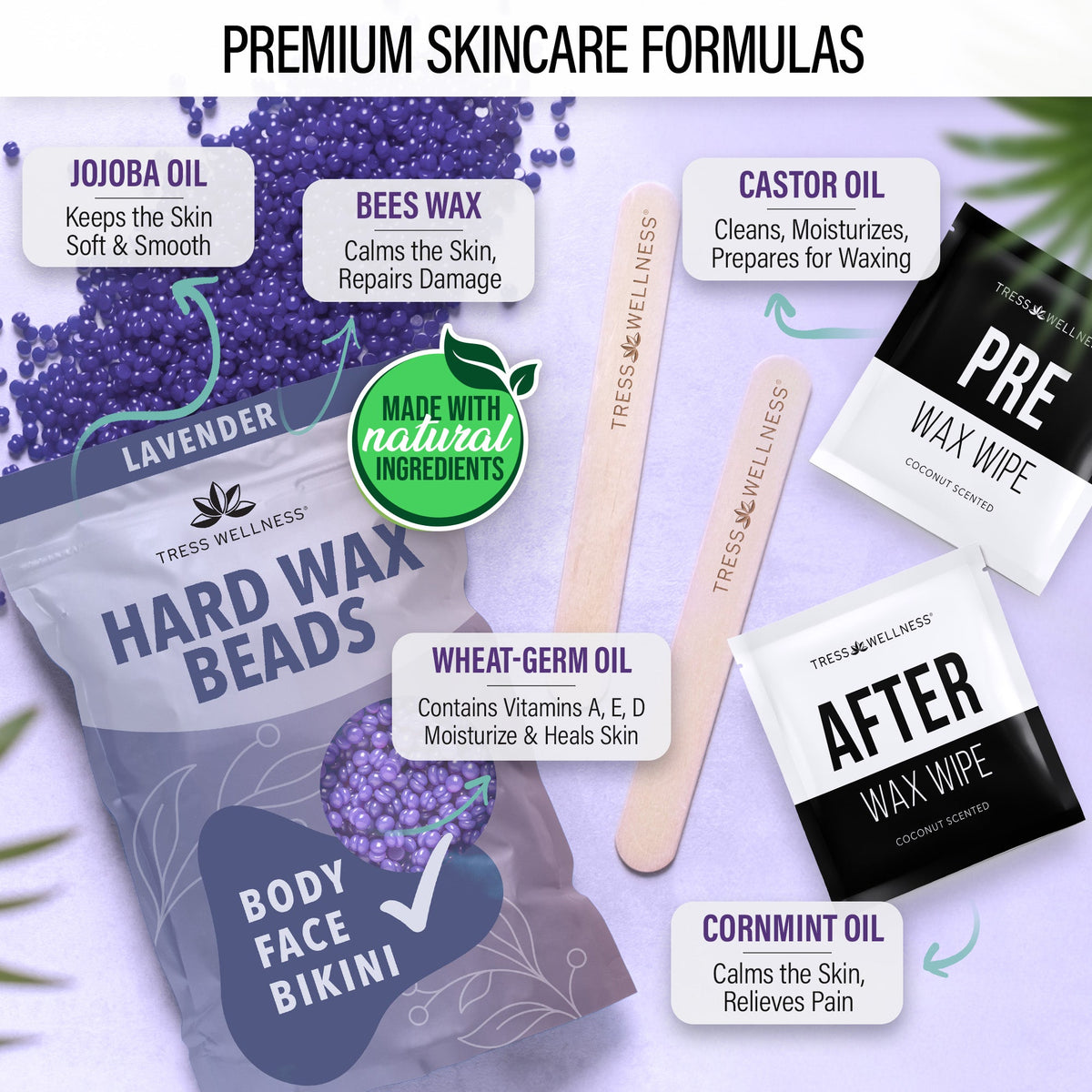 Tress Wellness Beginner's Waxing Kit