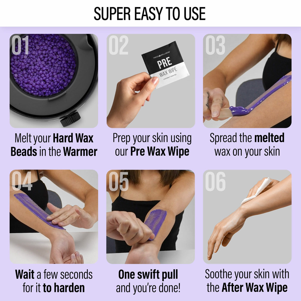 Tress Wellness Beginner's Waxing Kit