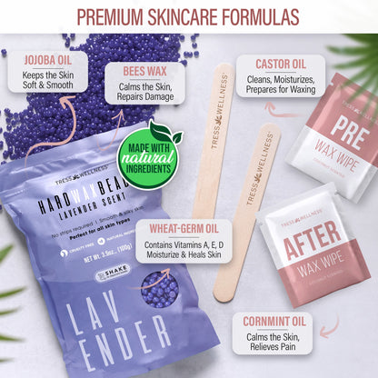 Tress Wellness Beginner's Waxing Kit