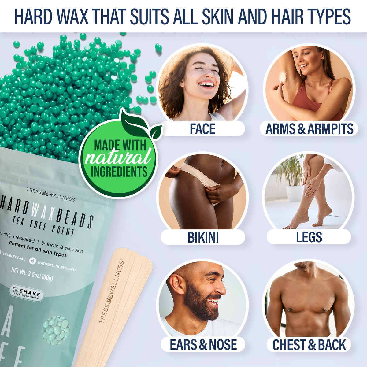 Tress Wellness Beginner's Waxing Kit