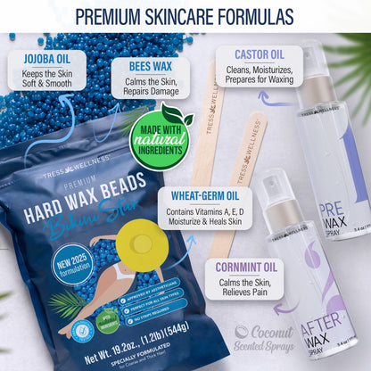 Tress Wellness Beginner's Waxing Kit